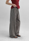 Tenma Summer Stripe Wide Banding Pants