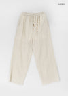 Tenma Summer Stripe Wide Banding Pants