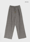 Tenma Summer Stripe Wide Banding Pants