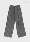 Tenma Summer Stripe Wide Banding Pants