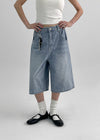 Robka Stripe Bermuda Denim Pants
