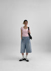 Robka Stripe Bermuda Denim Pants