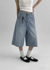Robka Stripe Bermuda Denim Pants