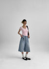 Robka Stripe Bermuda Denim Pants