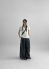 (UNISEX) Jubel Track Pintuck Nylon String Pants