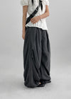 (UNISEX) Jubel Track Pintuck Nylon String Pants
