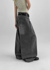 Muddly Seamline Wide Denim Pants