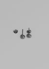 Tuber Mini Heart Silver Earrings