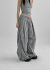 (UNISEX) Jubel Track Pintuck Nylon String Pants