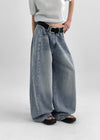 Muddly Seamline Wide Denim Pants