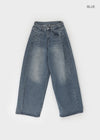 Muddly Seamline Wide Denim Pants