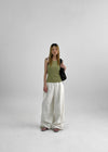 (UNISEX) Cunnel Pintuck Wide Two-Way Pants