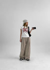 (UNISEX) Cunnel Pintuck Wide Two-Way Pants