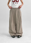 (UNISEX) Cunnel Pintuck Wide Two-Way Pants