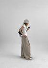 (UNISEX) Cunnel Pintuck Wide Two-Way Pants