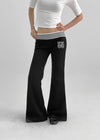 Chilav Number Low Bootcut Banding Pants