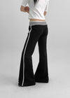 Chilav Number Low Bootcut Banding Pants