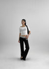 Chilav Number Low Bootcut Banding Pants