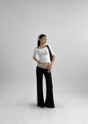 Chilav Number Low Bootcut Banding Pants