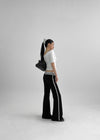 Chilav Number Low Bootcut Banding Pants