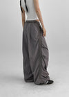 (UNISEX) Jubel Track Pintuck Nylon String Pants