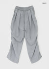 (UNISEX) Jubel Track Pintuck Nylon String Pants