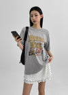 Preggle Loose Fit Printed Short Sleeve Tee