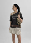 Chekov One-Shoulder Printed Short Sleeve Tee