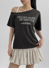 Chekov One-Shoulder Printed Short Sleeve Tee