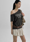Chekov One-Shoulder Printed Short Sleeve Tee