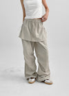 Pnil Nylon Two Way Skirt Pants
