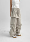 Pnil Nylon Two Way Skirt Pants