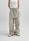 Pnil Nylon Two Way Skirt Pants