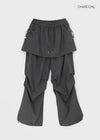 Pnil Nylon Two Way Skirt Pants