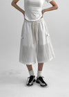 Puell Nylon Buckle Bermuda Banding Pants