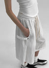 Puell Nylon Buckle Bermuda Banding Pants