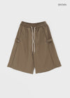 Puell Nylon Buckle Bermuda Banding Pants