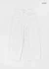Torrit Eyelet Wide Cotton Pants