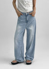 Ticha Summer Washed Wide Denim Pants