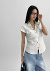 Ticha Summer Washed Wide Denim Pants