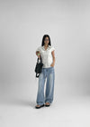 Ticha Summer Washed Wide Denim Pants
