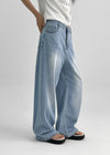 Ticha Summer Washed Wide Denim Pants