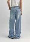 Ticha Summer Washed Wide Denim Pants