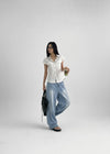 Ticha Summer Washed Wide Denim Pants