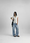 Ticha Summer Washed Wide Denim Pants