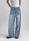 Ticha Summer Washed Wide Denim Pants