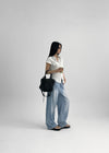 Ticha Summer Washed Wide Denim Pants