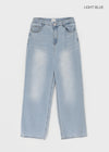 Ticha Summer Washed Wide Denim Pants