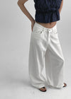 Levenot Linen Wide Cotton Pants