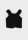 Komken Punching Strap Sleeveless Blouse